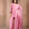 maharani pink suit set with dupatta