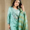rama green suitset with dupatta