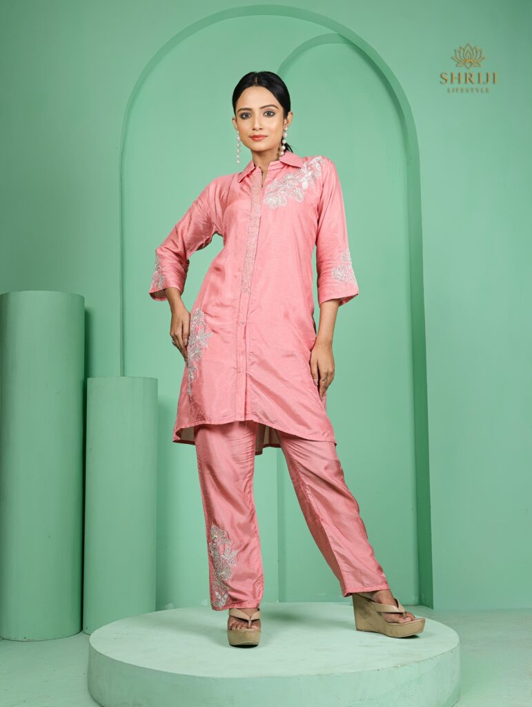 mauve dola silk cord set