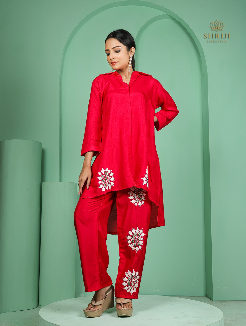 mint green dola silk cord set (copy)