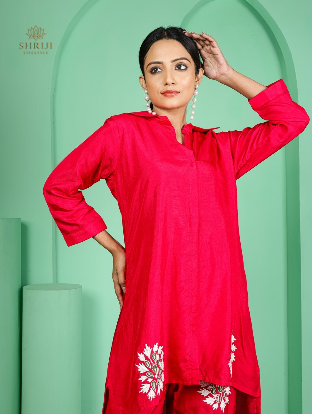 mint green dola silk cord set (copy)