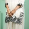 white crepe farshi salwar set with dupatta