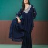 blue chinon sharara set
