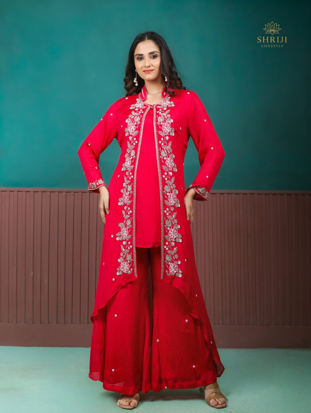 deep red chinon 3 piece set