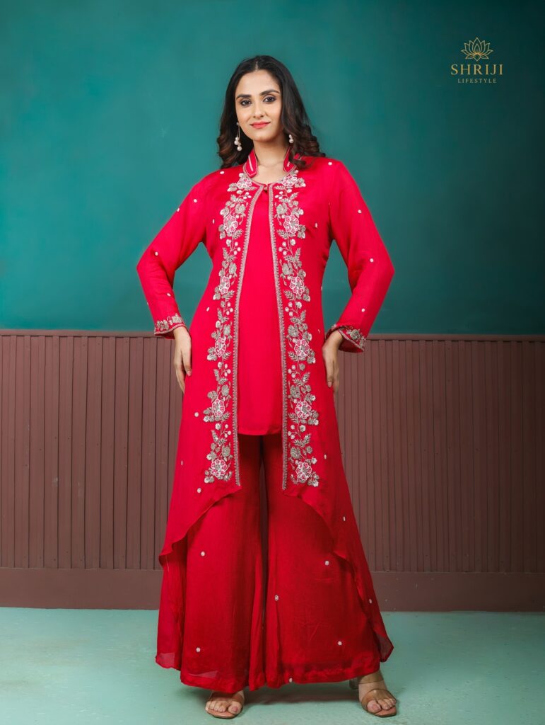 deep red chinon 3 piece set