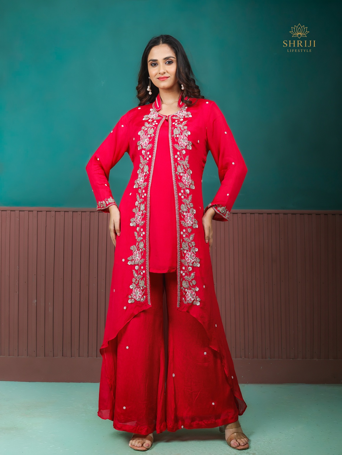 deep red chinon 3 piece set