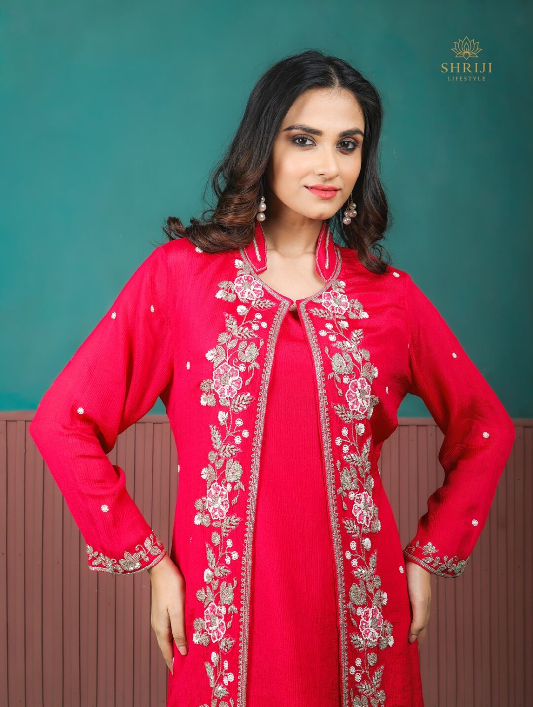 deep red chinon 3 piece set