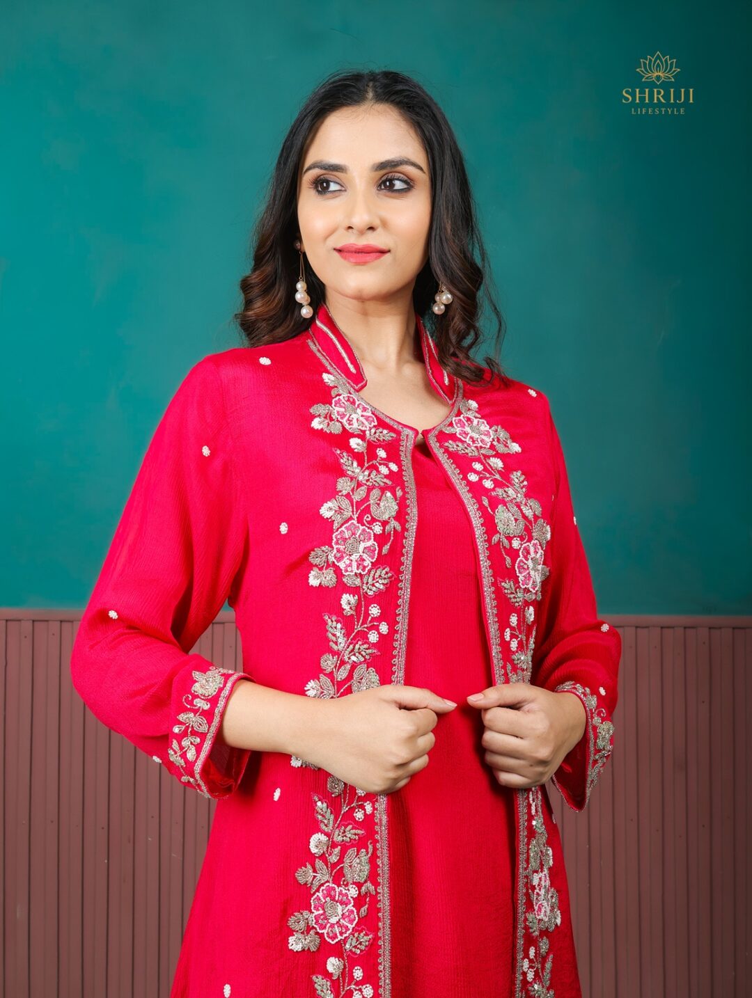 deep red chinon 3 piece set