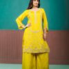 yellow suit set with dupatta