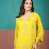 yellow suit set with dupatta