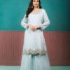 mint green sharara set with dupatta (copy)