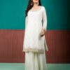 mint green sharara set with dupatta