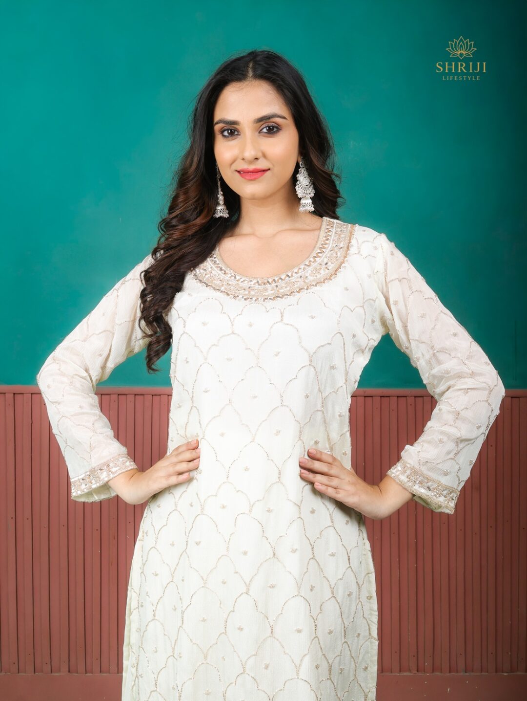 mint green sharara set with dupatta