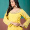yellow sharara set with dupatta