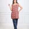 orange patola print kurti (copy)