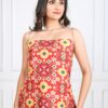 orange patola print kurti