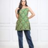blue patola print kurti (copy)